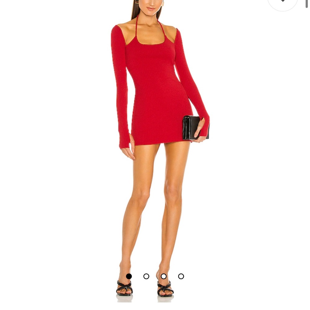 Hours red mini dress